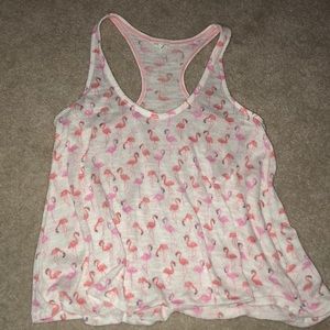Aeropostale flamingo tank top (XS)